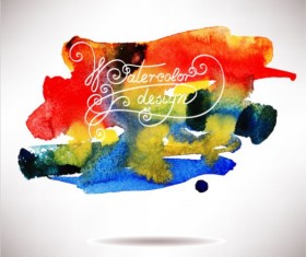 Grunge watercolor art vector background