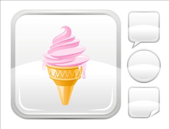 Ice cream icons creative vector 03