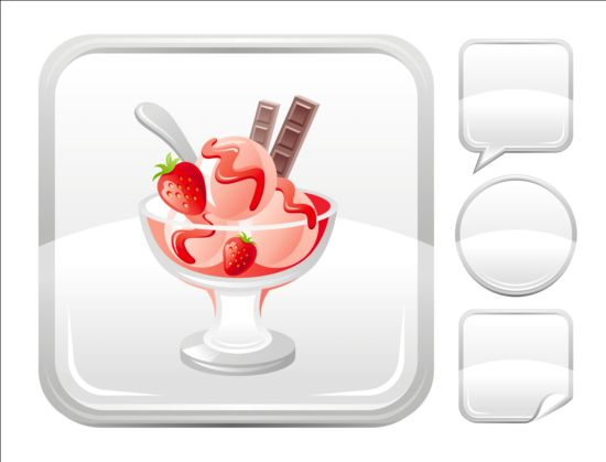 Ice cream icons creative vector 06