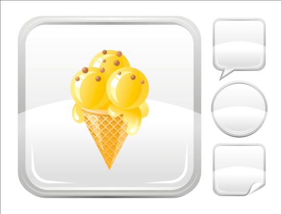 Ice cream icons creative vector 07