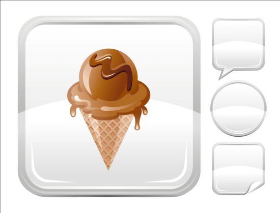 Ice cream icons creative vector 09