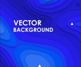 Layered abstract art background vector 02