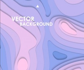 Layered abstract art background vector 06
