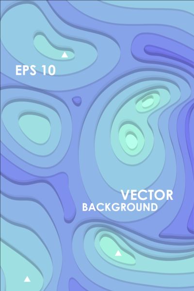 Layered abstract art background vector 07