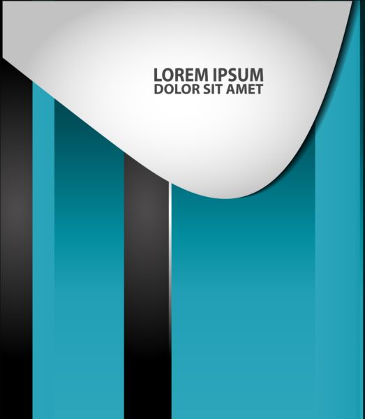 Light blue with black styles flyer and brochure cover vector 08