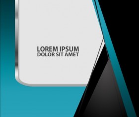 Light blue with black styles flyer and brochure cover vector 09