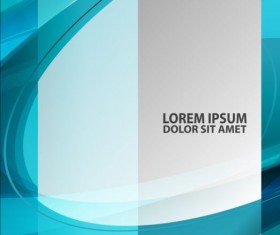 Light blue with black styles flyer and brochure cover vector 10