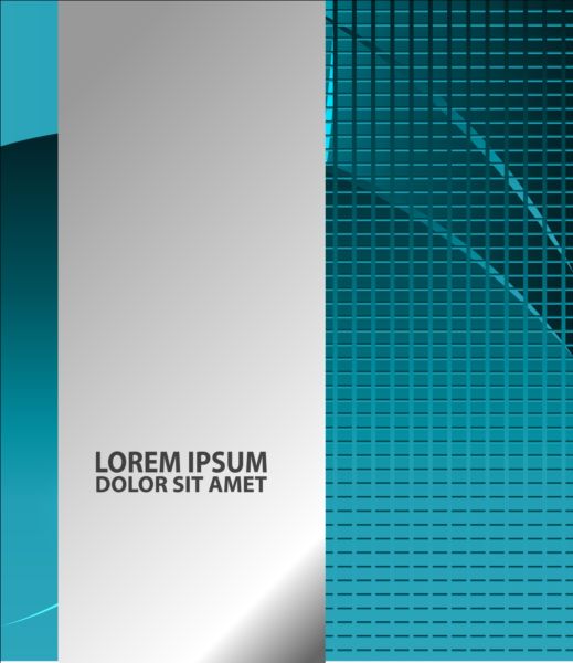 Light blue with black styles flyer and brochure cover vector 12