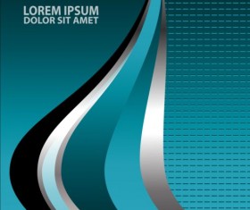 Light blue with black styles flyer and brochure cover vector 13