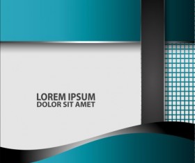 Light blue with black styles flyer and brochure cover vector 17