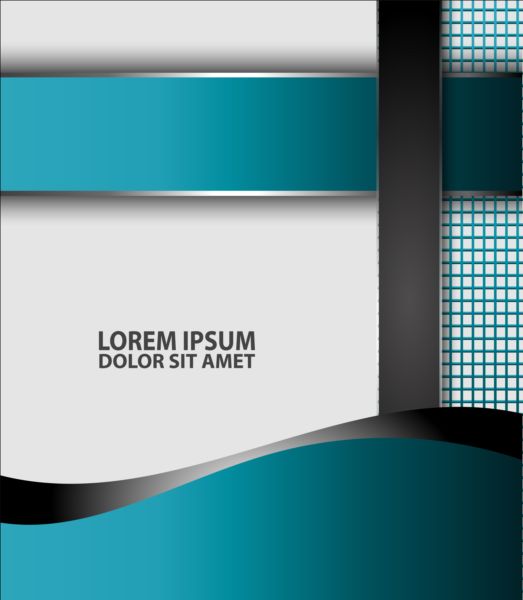Light blue with black styles flyer and brochure cover vector 17