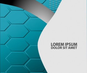 Light blue with black styles flyer and brochure cover vector 21