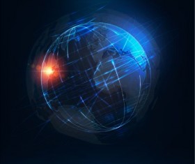 Light planet creative vector background 04