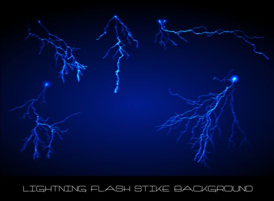 Lightning flash stick background vector 01