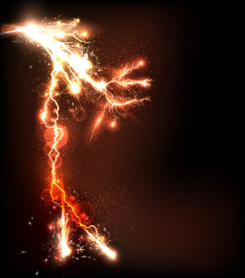 Lightning flash stick background vector 02
