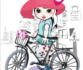 Little girl bycicle
