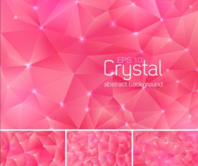 Magenta crystal abstract background vector