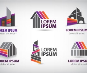 Modern building logo design vector