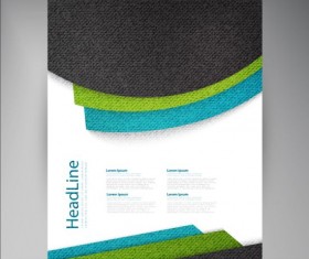 Modern flyers brochure cover vector illustration 08