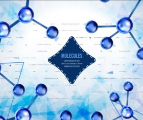 Molecules structure concept background vector 01