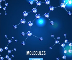 Molecules structure concept background vector 02
