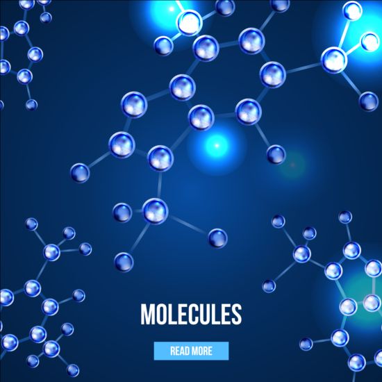 Molecules structure concept background vector 02