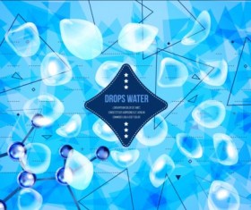 Molecules structure concept background vector 03