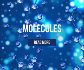 Molecules structure concept background vector 04