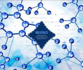 Molecules structure concept background vector 07