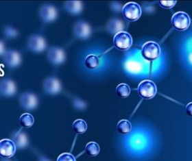 Molecules structure concept background vector 08