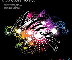Music festival grunge background vector 03