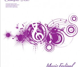 Music festival grunge background vector 04