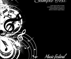 Music festival grunge background vector 05