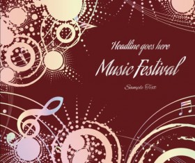 Music festival grunge background vector 10