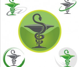 Pharmacy logos design vector 01