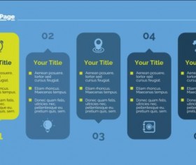 Process page business vector template 04