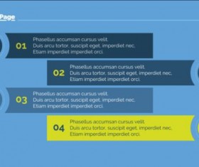 Process page business vector template 05