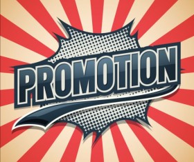 Promotion comic speech bubble vector