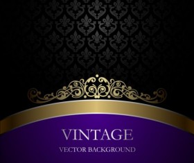 Purple with black vintage background vector