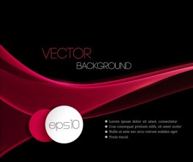 Red wavy modern background vector