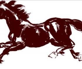 Running horse photoshop brushes