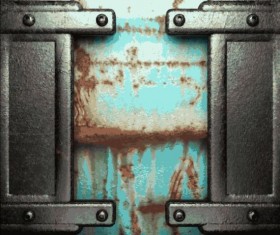 Rust metallic retor background vector 03