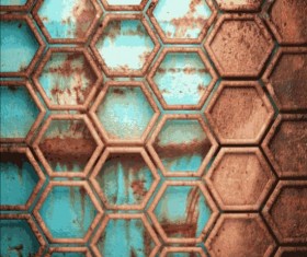 Rust metallic retor background vector 04