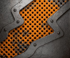 Rust metallic retor background vector 07
