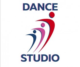 Set of dance studio logos design vector 04