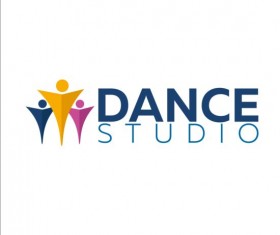 Set of dance studio logos design vector 07