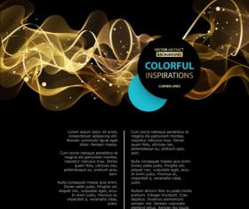 Smoke wavy abstract background vector 02