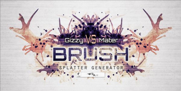 Splatter generator photoshop brushes