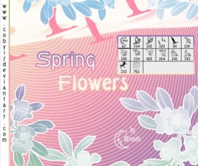 Spring Flowers Photoshop Brushes