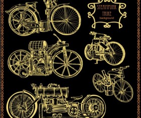 Steampunk trike vector material 01